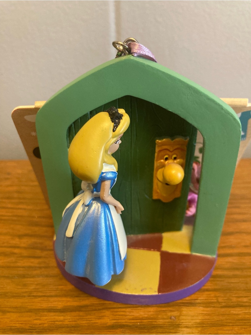 Disney Alice In Wonderland with Cheshire Cat Sketchbook Ornament With Tag 2016